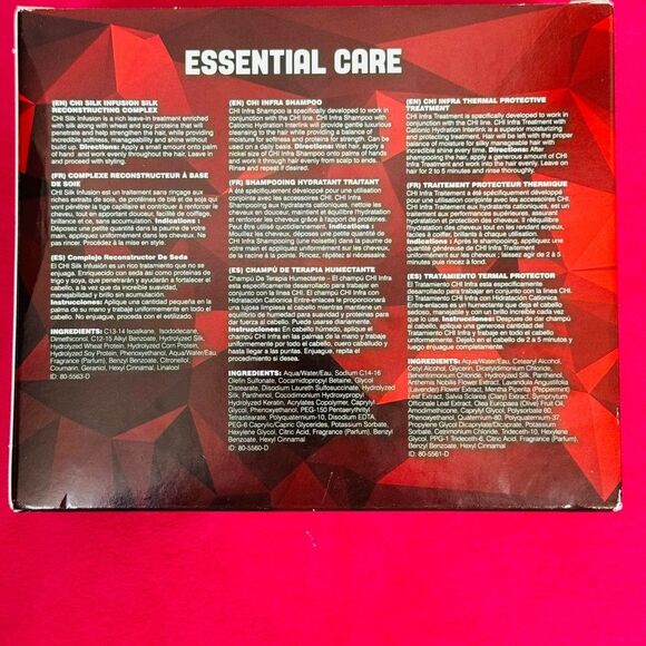NIB CHI Infra Essential Care 3 piece Kit - 6 Oz, Shampoo, Treatment, Infusion - Picture 7 of 9